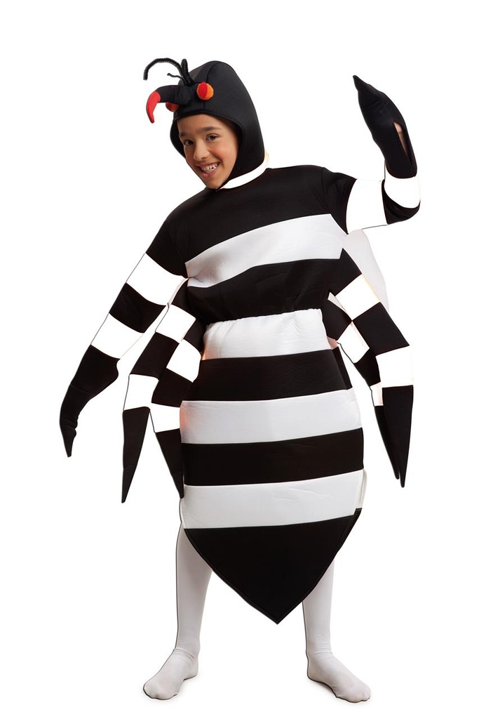 Disfraz Mosquito Tigre 7-9 Años (Vestido, Gorro Y Alas)