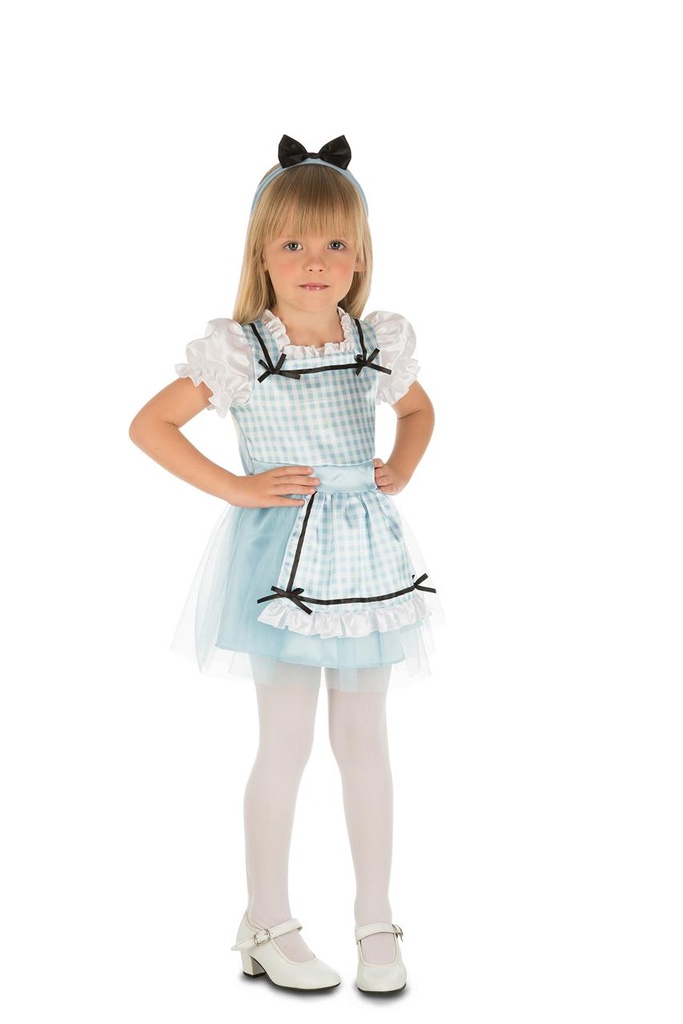 Disfraz Señorita Alicia 1-2 Años Niña (Tocado Y Vestido)