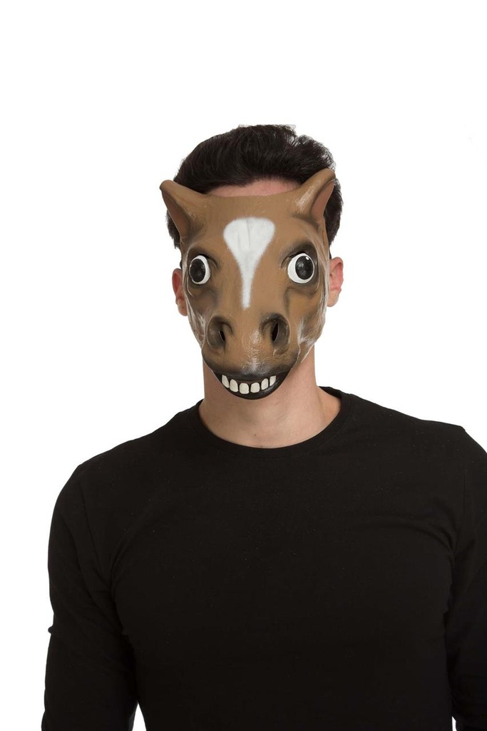 1/2 Horse Latex  Mask  One Size