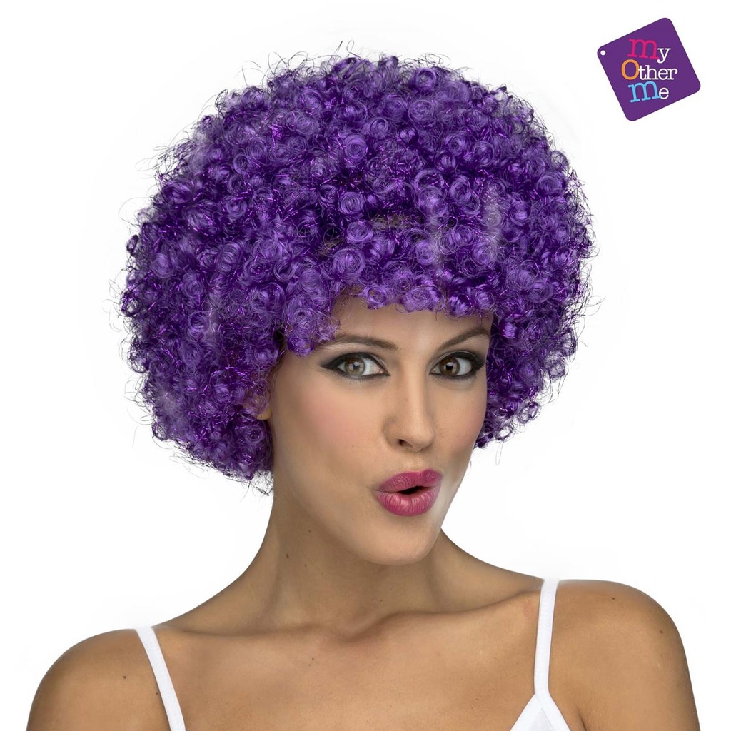 Peluca Rizada Morada