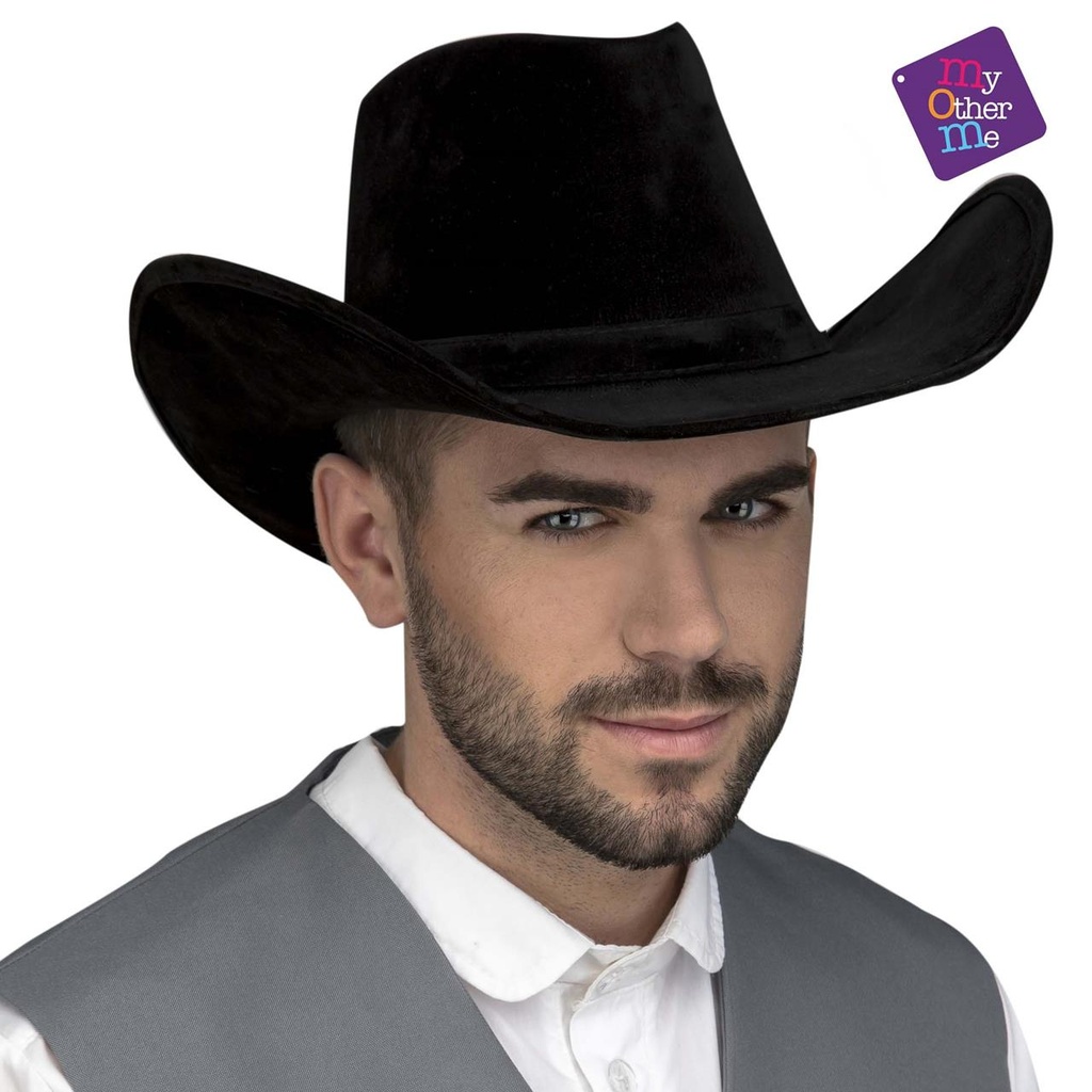 Sombrero Vaquero Negro  59 cm