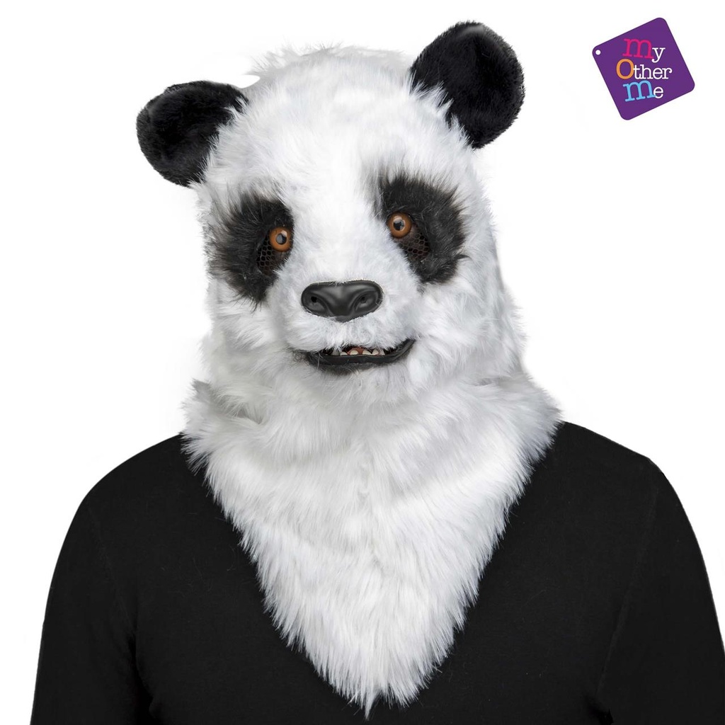 Máscara Con Mandíbula Móvil Panda  One Size