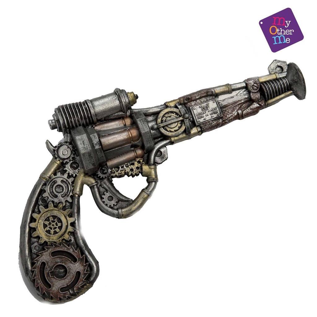 Foam Steampunk Revolver   31 x 18 cm