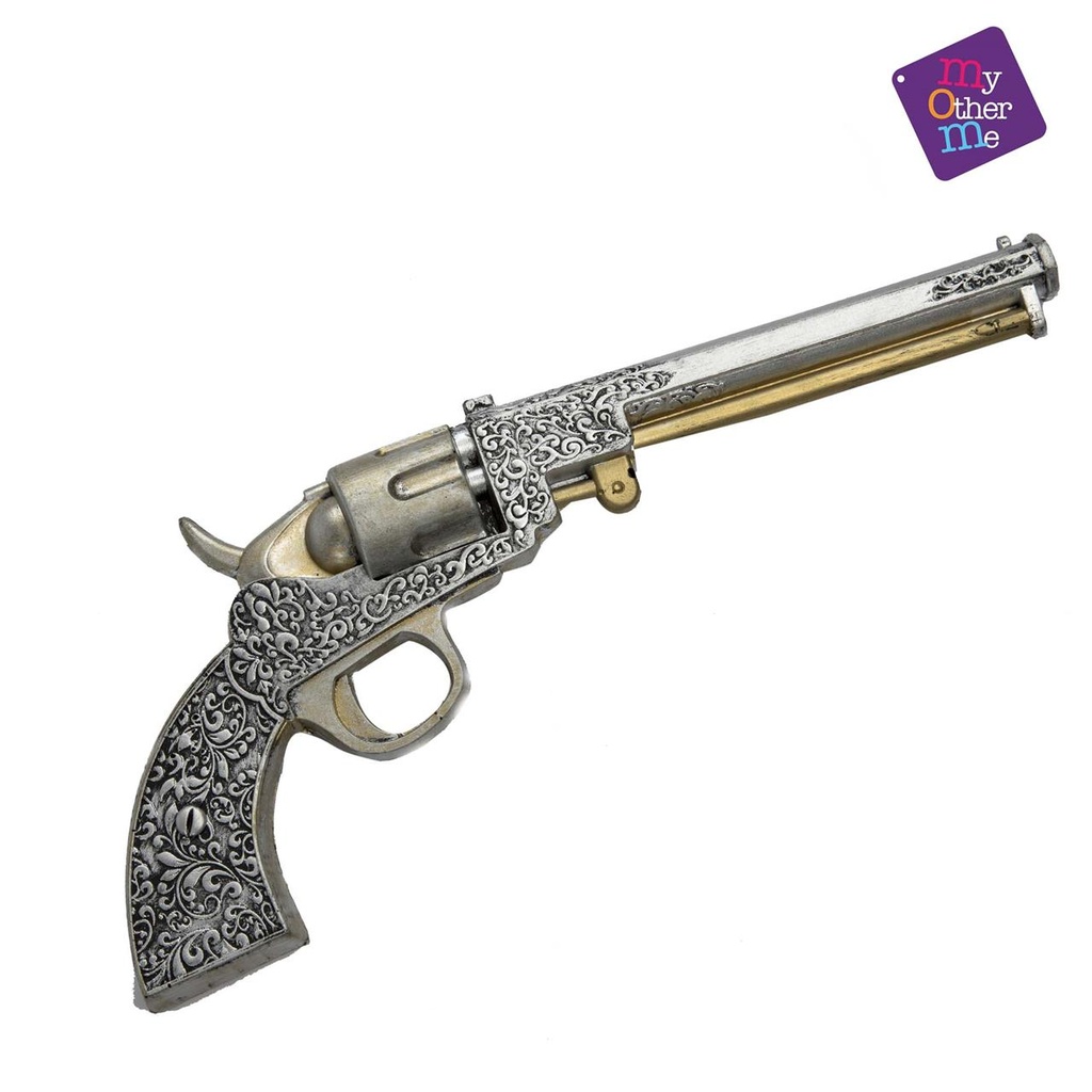 Foam Steampunk Revolver   39 x 5 cm