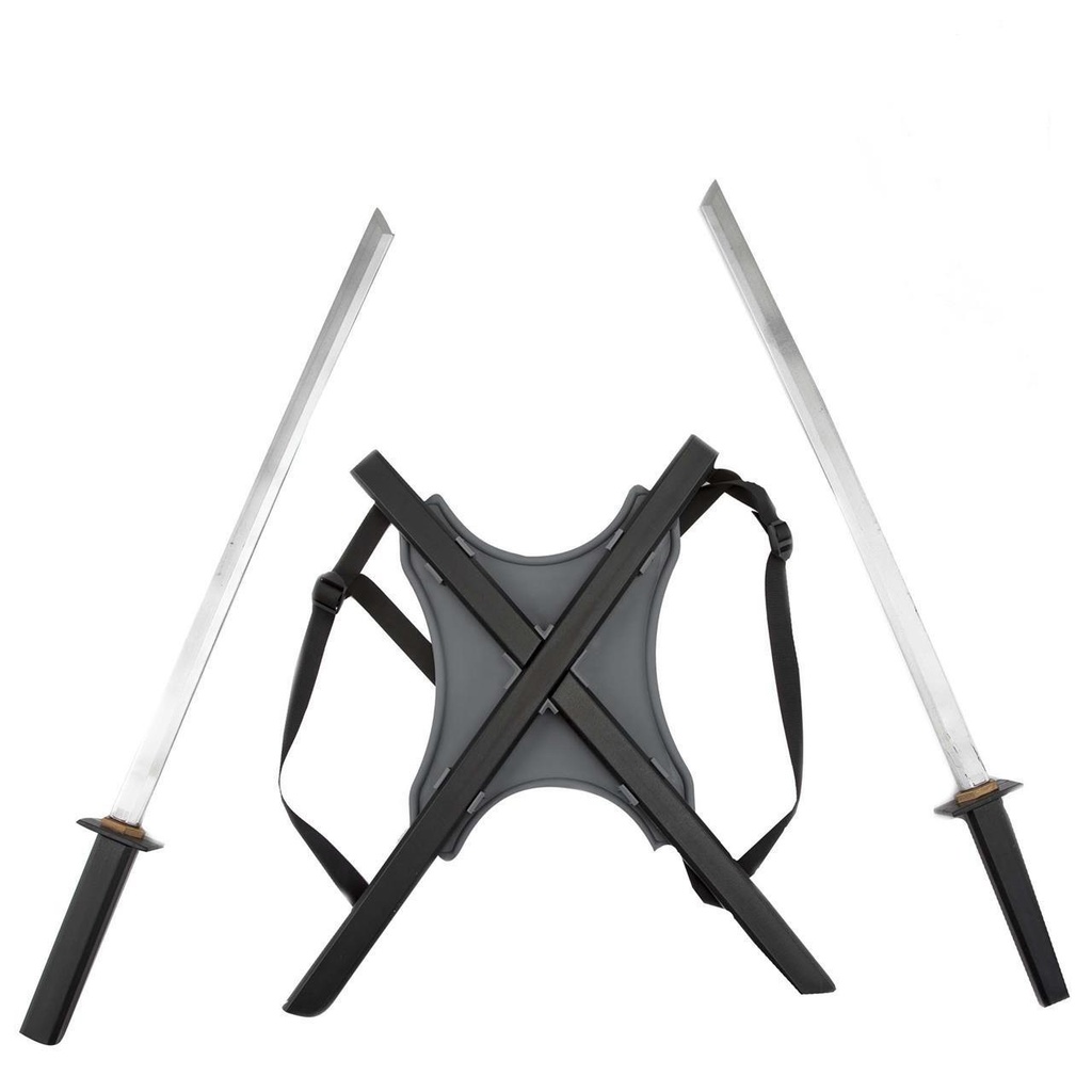 Espada Doble Ninja Con Mochila  64 x 62 cm