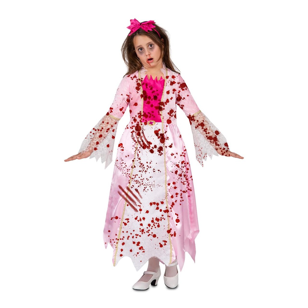 Disfraz Princesa Sangrienta 5-6 Años (Diadema Y Vestido.)