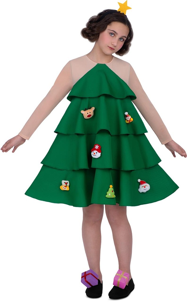 Disfraz  Arbolito de Navidad
de luxe Talla 3-4 Y