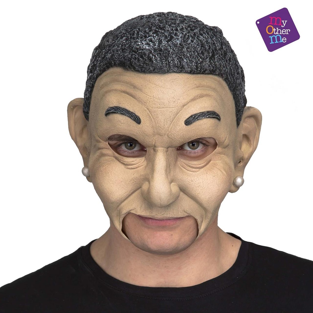 Open Old Woman Latex Mask