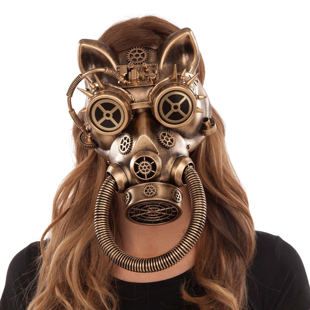 Máscara Steampunk Gato  One Size