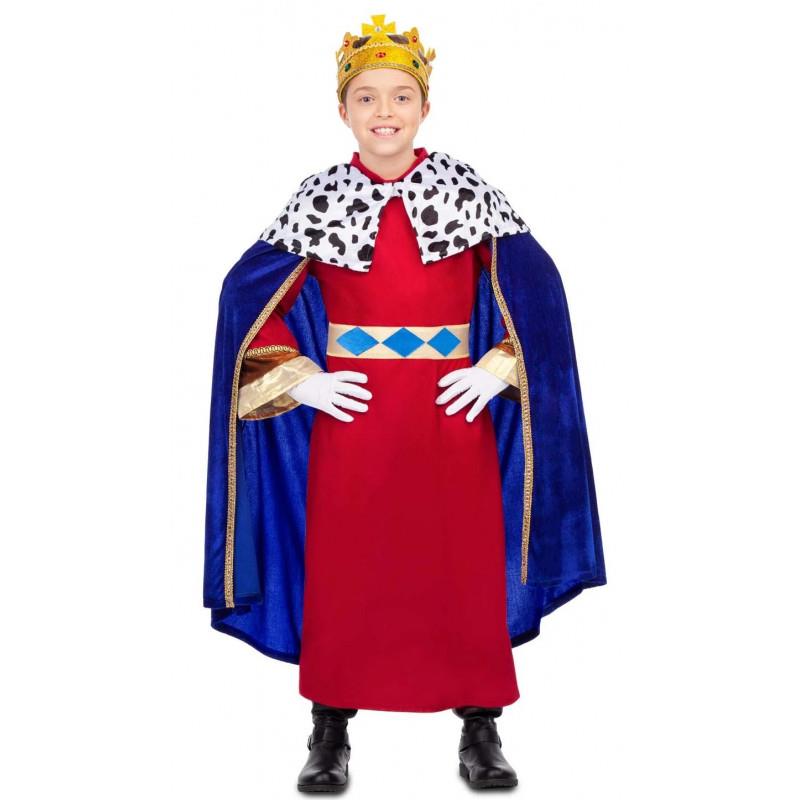 Disfraz  Rey Mago Azul Talla 10-12 Y