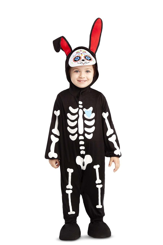 Disfraz  Conejito Día De Los Muertos Talla 12-24 M