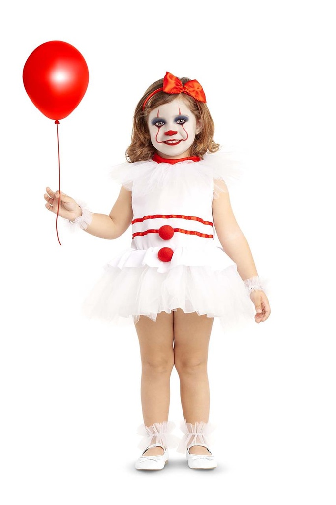 Disfraz  Bebé Payaso Aterrador Talla 12-24 M