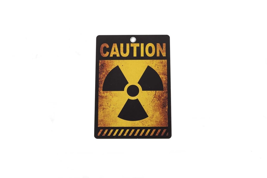 Cartel "Caution"  21 x 0,5 x 29,5 cm
