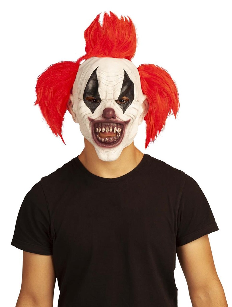Diabolic Clown Full Mask  One Size