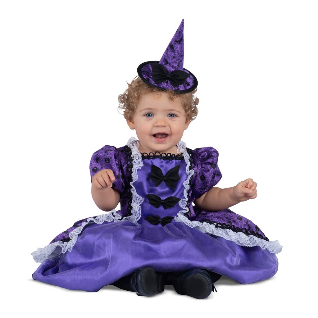 Disfraz  Bruja De Versalles Morada Talla 24-36 M