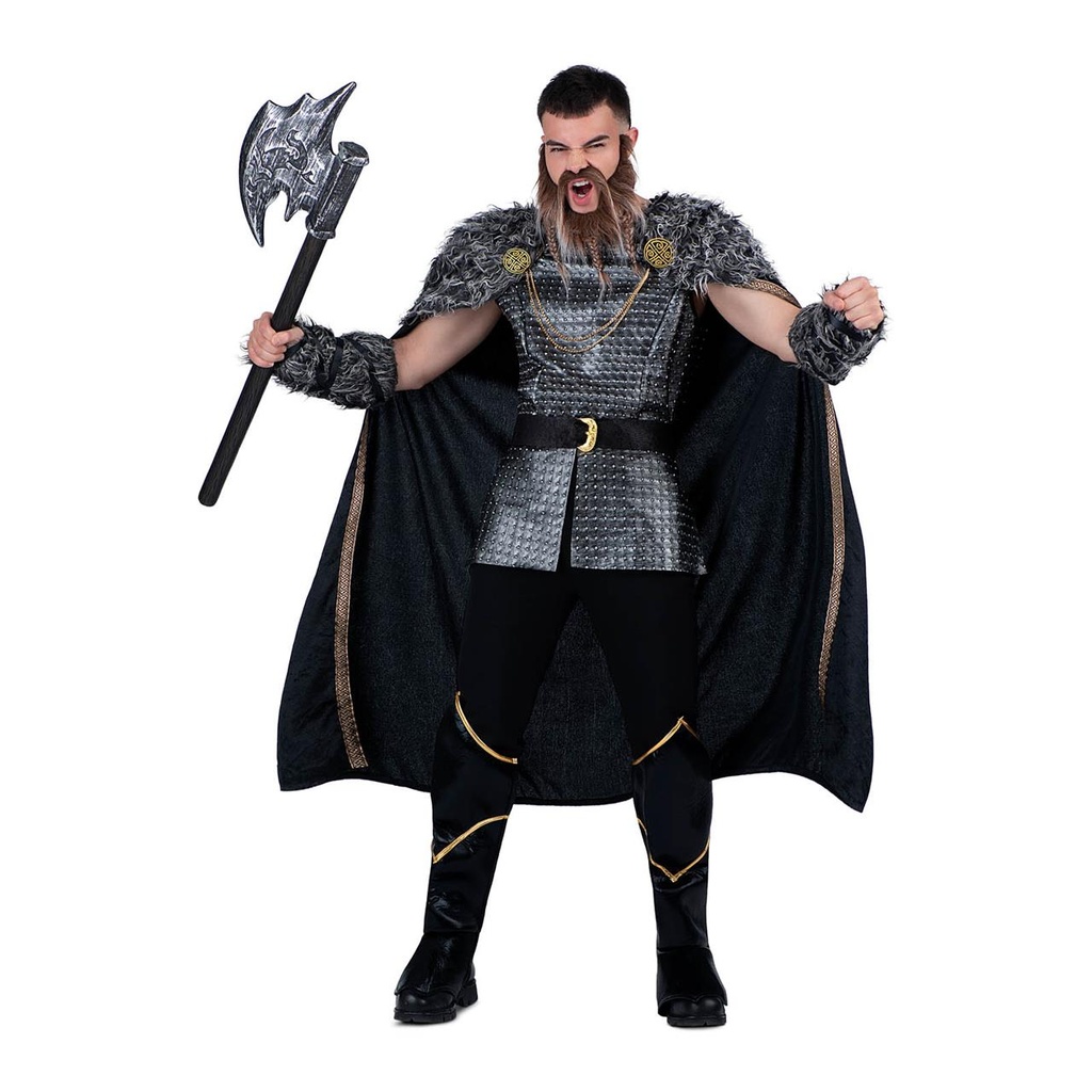 Disfraz Jefe Vikingo XL (Túnica, capa, cubrebotas y manguitos)