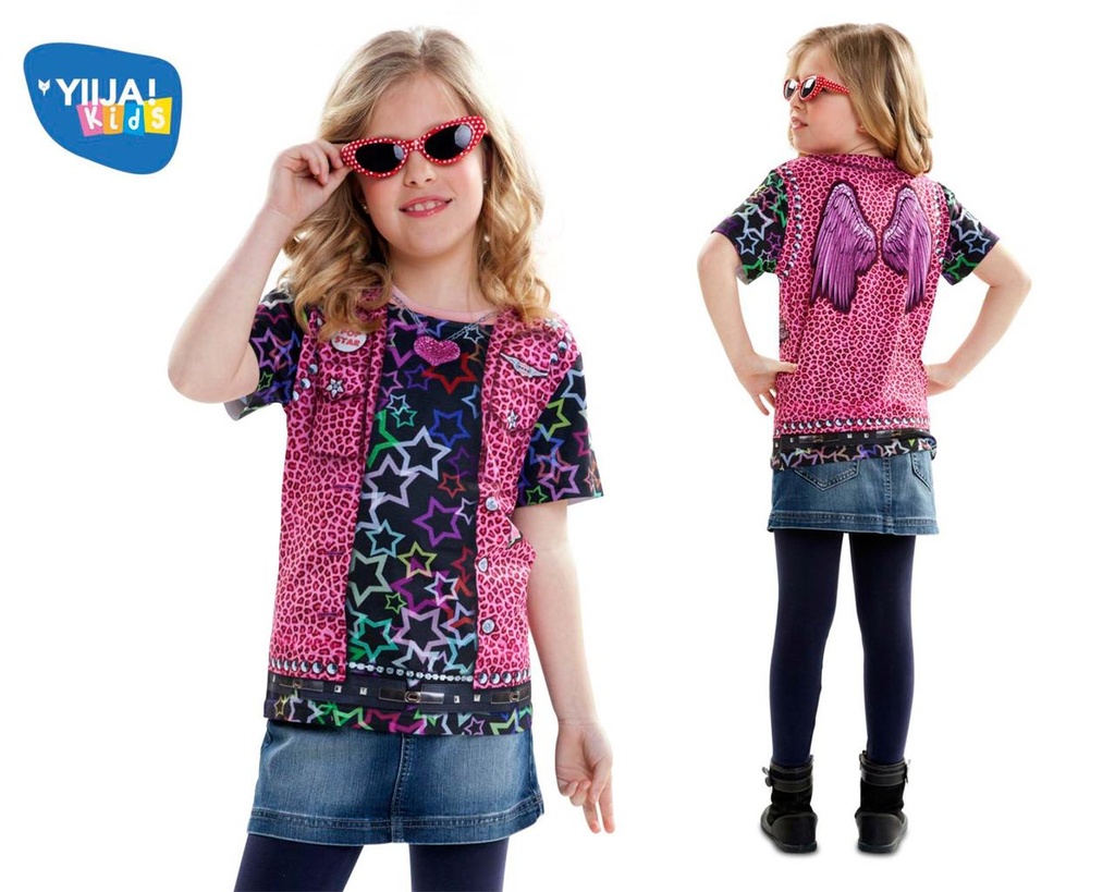 Disfraz Rockstar 6-8 Años (Camiseta)