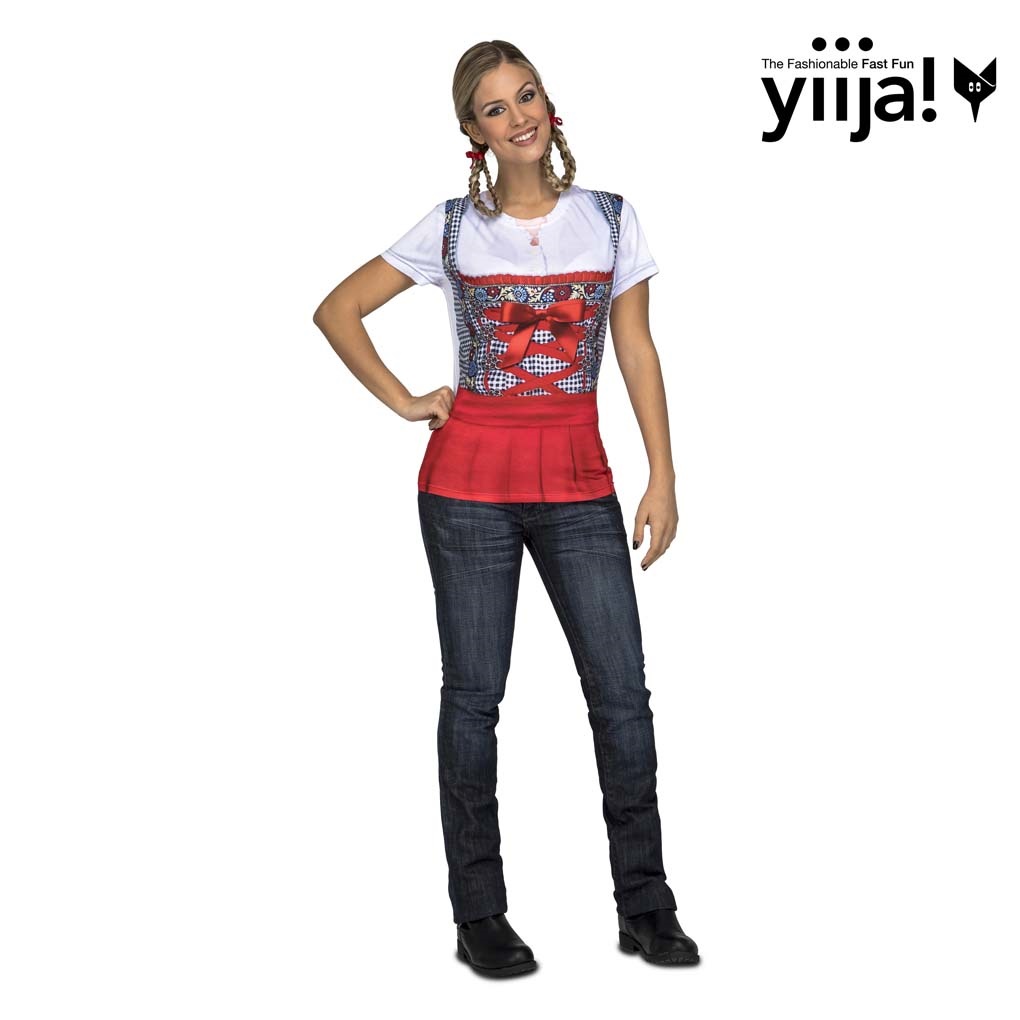 Disfraz Red Oktoberfest Lady L (T-Shirt)