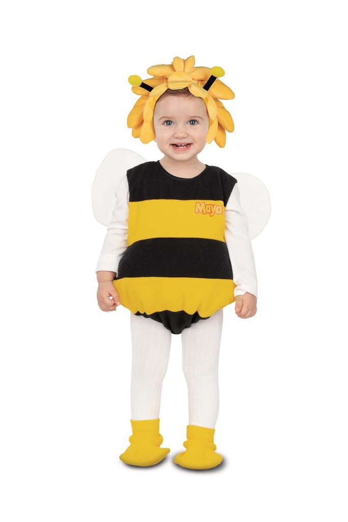 Disfraz Abeja Maya Baby Body, Alas, Gorro Con Antenas Y Patucos Talla 12-24 M
