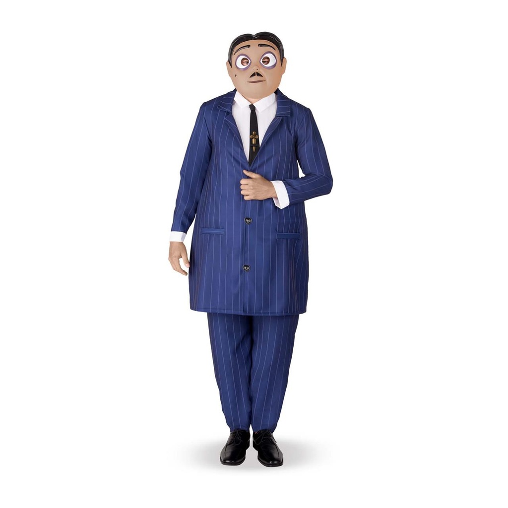 Disfraz Gomez Addams S (Pantalón Con Camisa Y Corbata, Chaqueta Y Máscara)