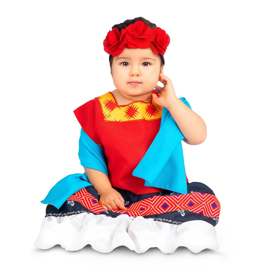 Disfraz  Frida Kahlo Baby Talla 7-12 M