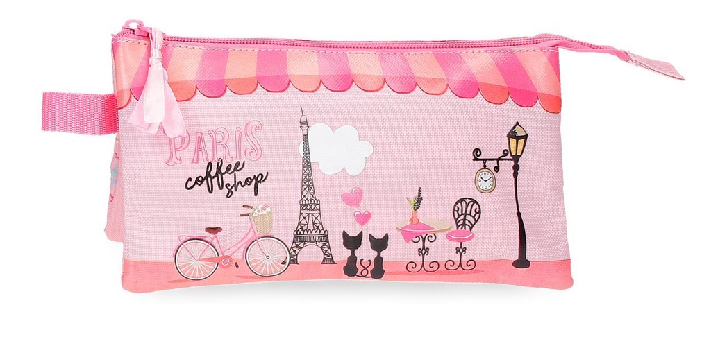Portatodo 3 Compartimentos Roll Road Coffe Shop 22X12X5 cm