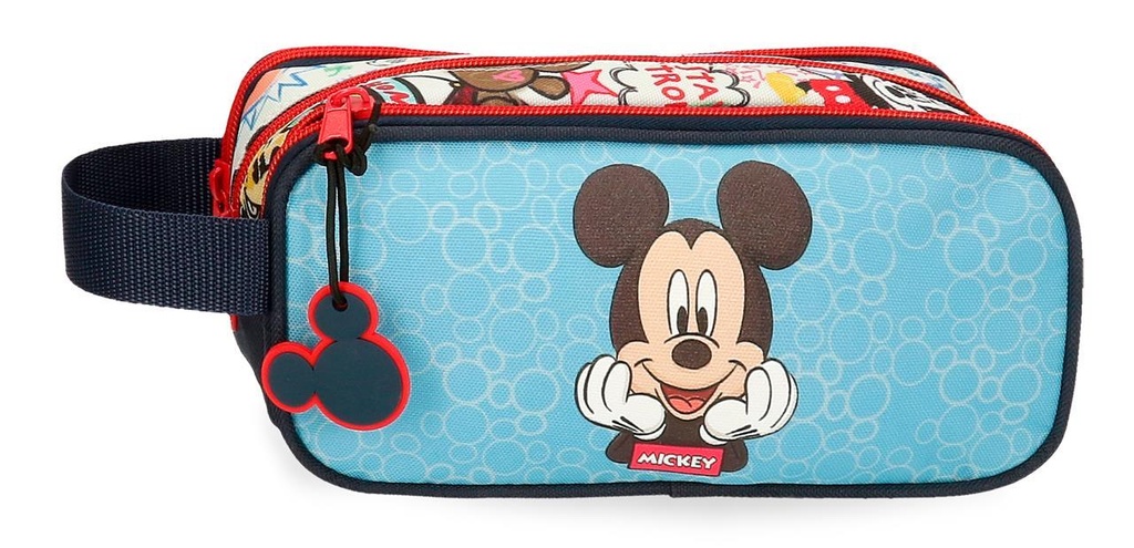 Neceser 3 compartimentos Mickey Be Cool 22x10x9cm