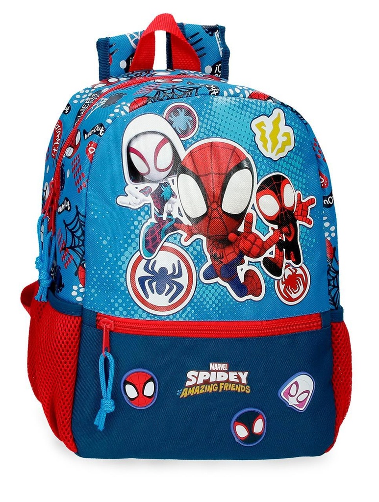 Mochila Adaptable a carro Go Webs Go Spidey 25x32x12cm