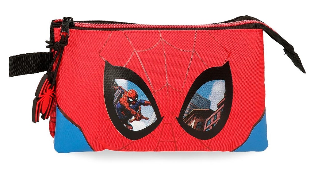 Neceser 3 Compartimentos Spiderman Protector 22X12X5 cm
