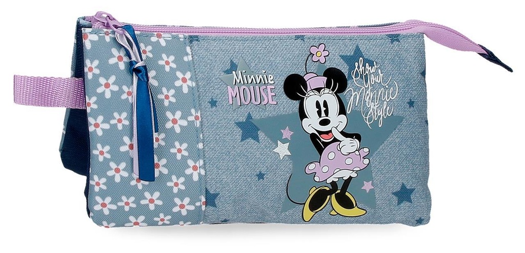 Neceser 3 Compartimetos Minnie Style 22X12X5 cm