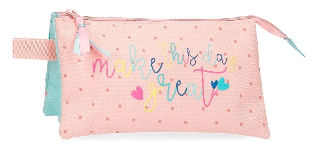 Portatodo 3 compartimentos Roll Road Queen Of Hearts. 22x12x5cm