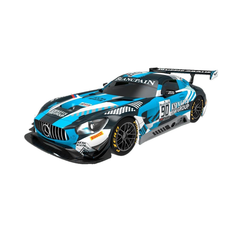 Coche Scalextric Mercedes Amg Gt3 Nefis Con Luces 18,5X10X9Cm