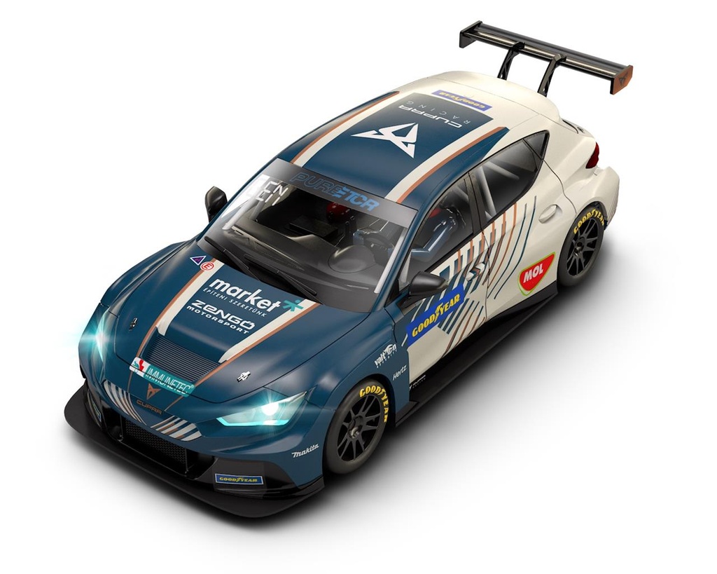 Coche Scalextric Cupra Etcr Gene Con Luz en los faros 18X11X11 cm