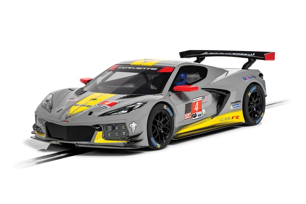 Coche Scalextric Chevrolet Corvette C8R Fassler Con Luz en los faros. 18X11X11Cm