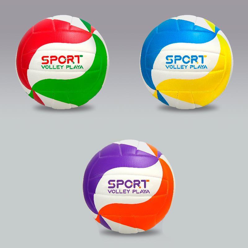 Balón Volley Playa Sport, 230mm, tacto suave, 3 colores sdos.  - Modelos surtidos
