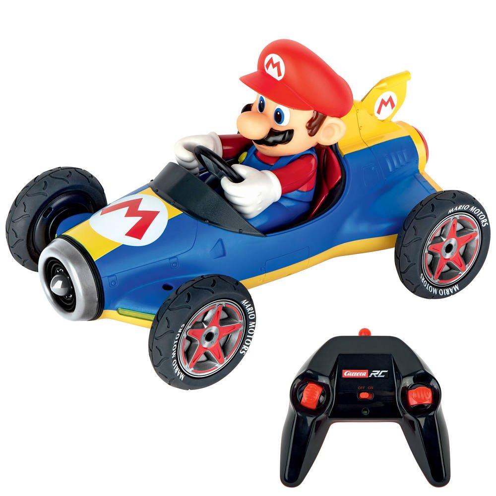 Coche radio control Mario Kart Mach 8, escala 1:18, 2'4Ghz, batería y cargador. 36 cm