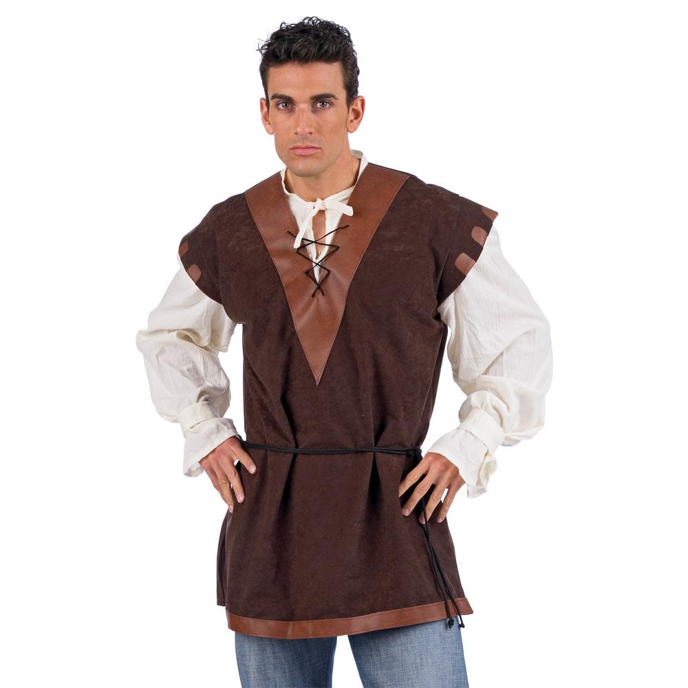 Disfraz Adulto Camisa C/Chaleco Medieval (Bs) - Talla L