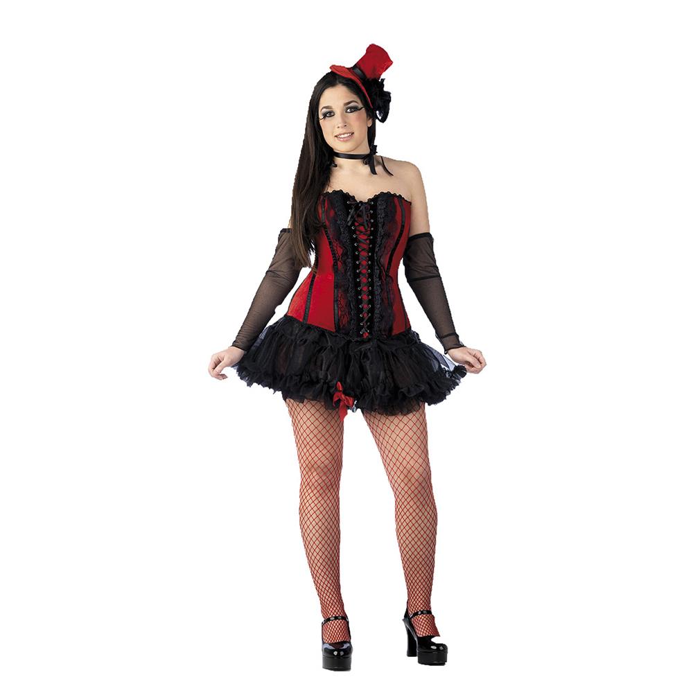 Disfraz adulto CORPIÃ‘O TERCIOPELO ROJO - Talla L