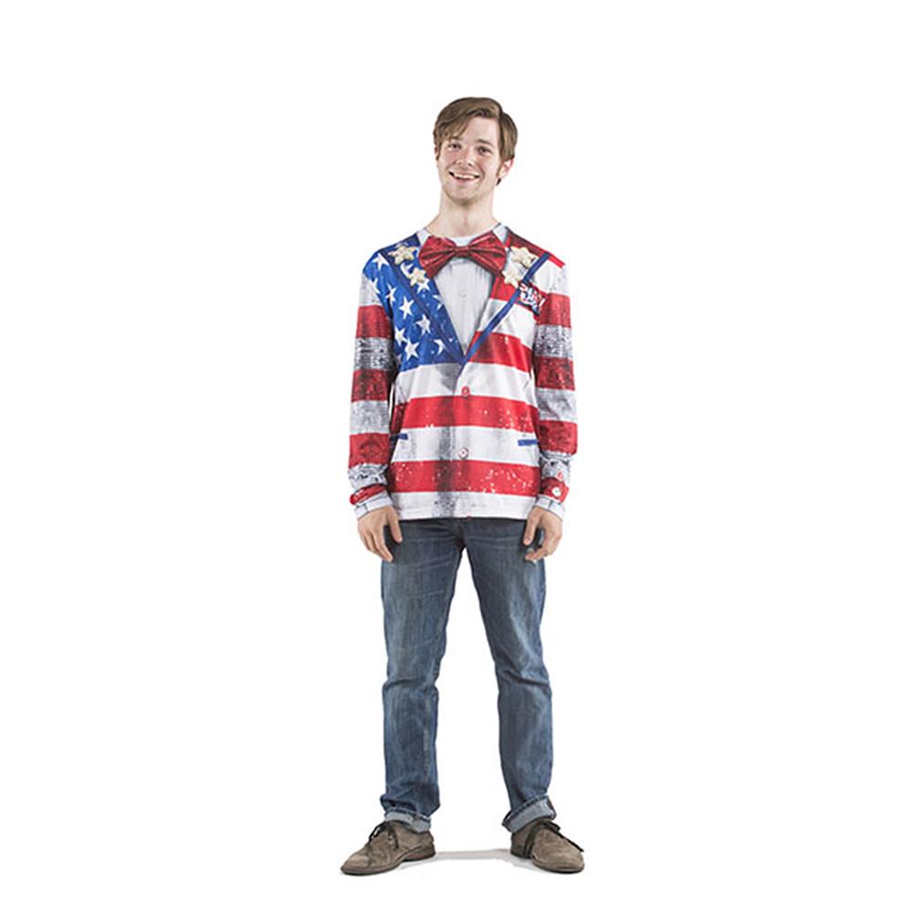 Disfraz Adulto Camisa Americano - Talla M