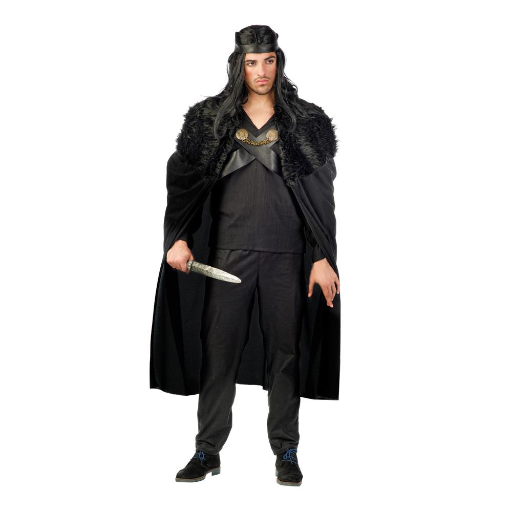 Disfraz Adulto Guerrero Medieval Siete Reinos Negro - Talla L
