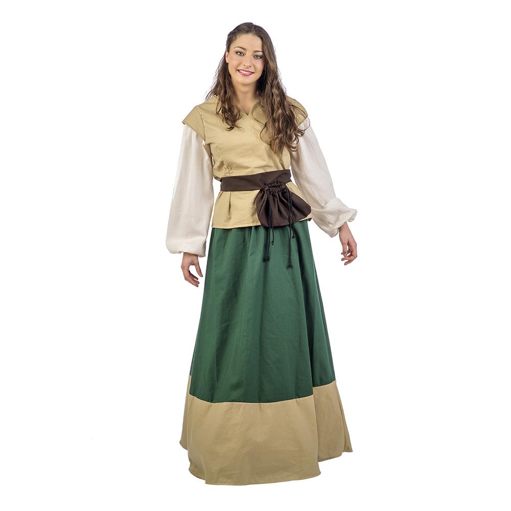 Disfraz Adulto Medieval Juana Algodon (S) - Talla S