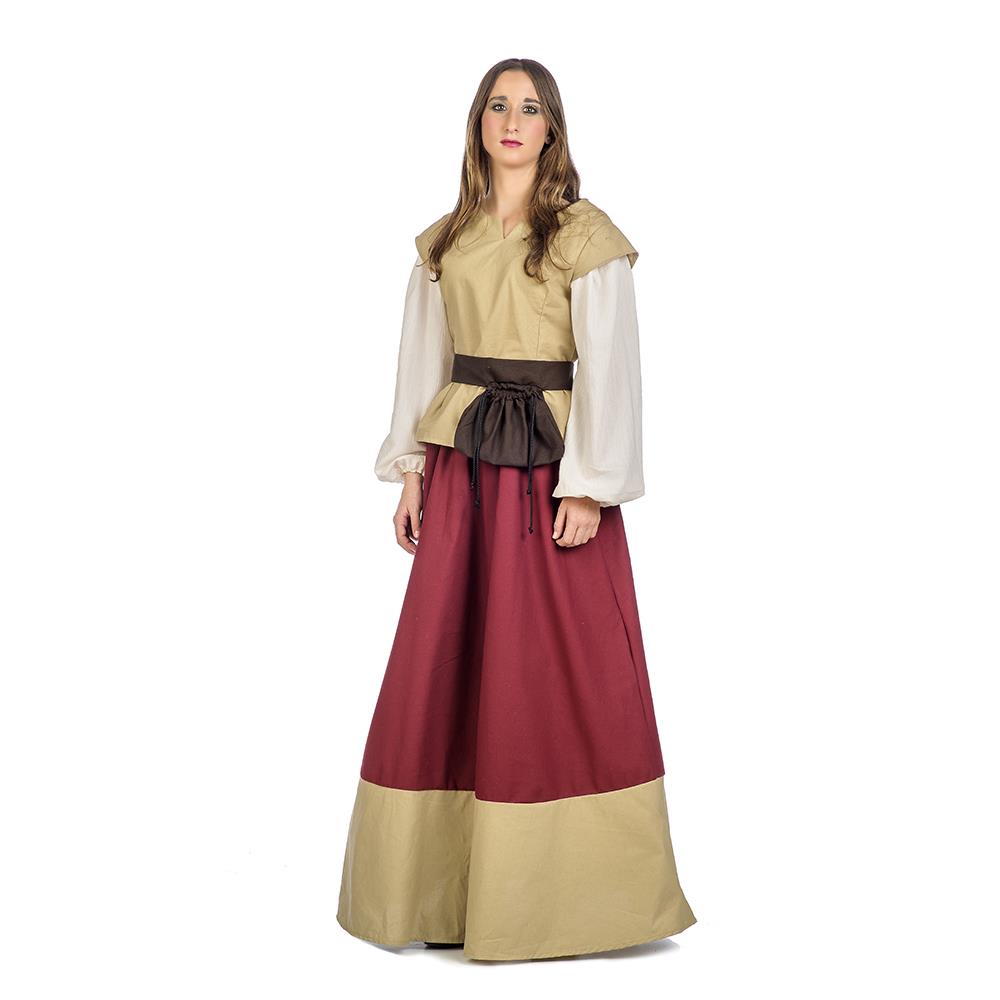 Disfraz Adulto Medieval Oria Algodon (S) - Talla S