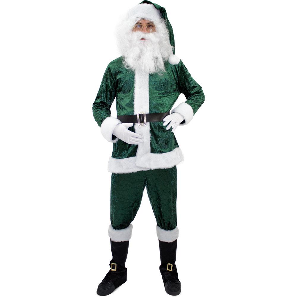 Disfraz Adulto Papa Noel Verde - Talla Xl