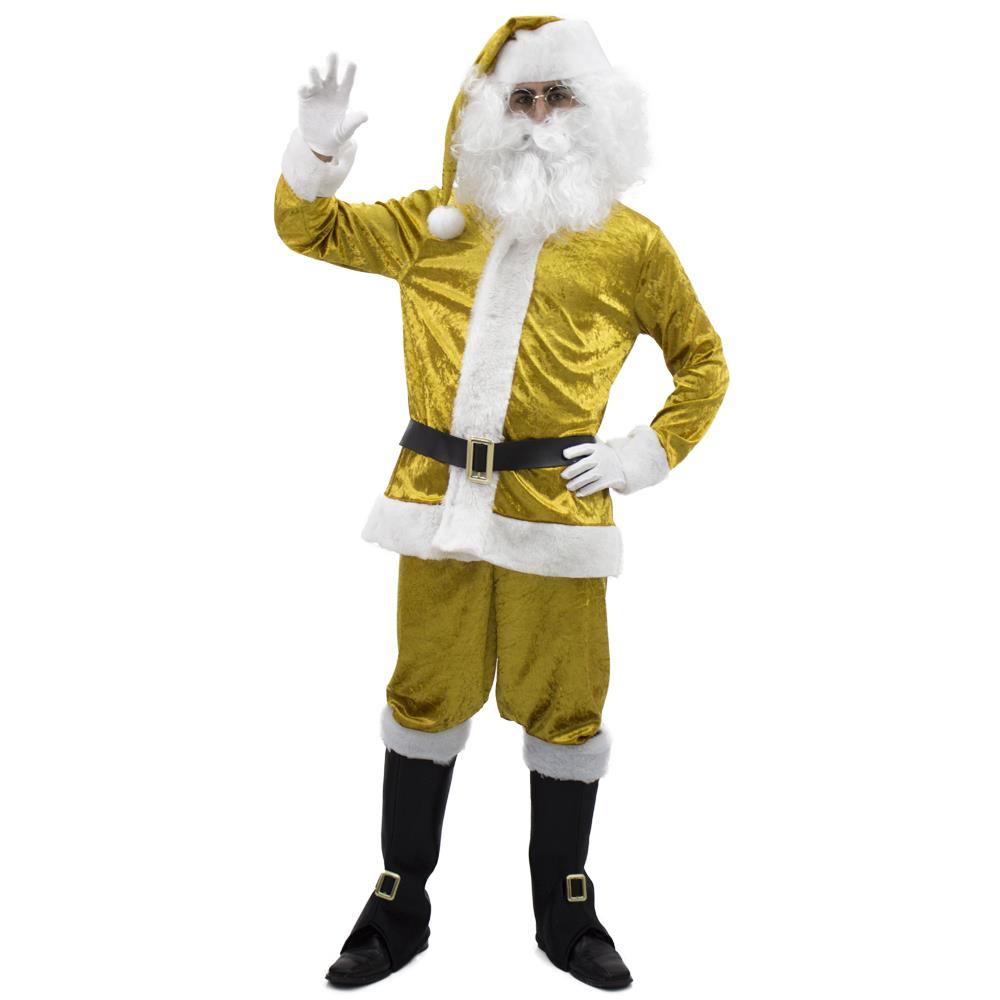 Disfraz Adulto Papa Noel Oro - Talla L