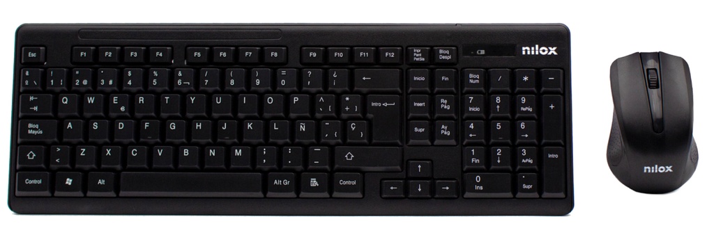 NILOX BUNDLE KEYBOARD + MOUSE WIRELESS NXKMWE0001