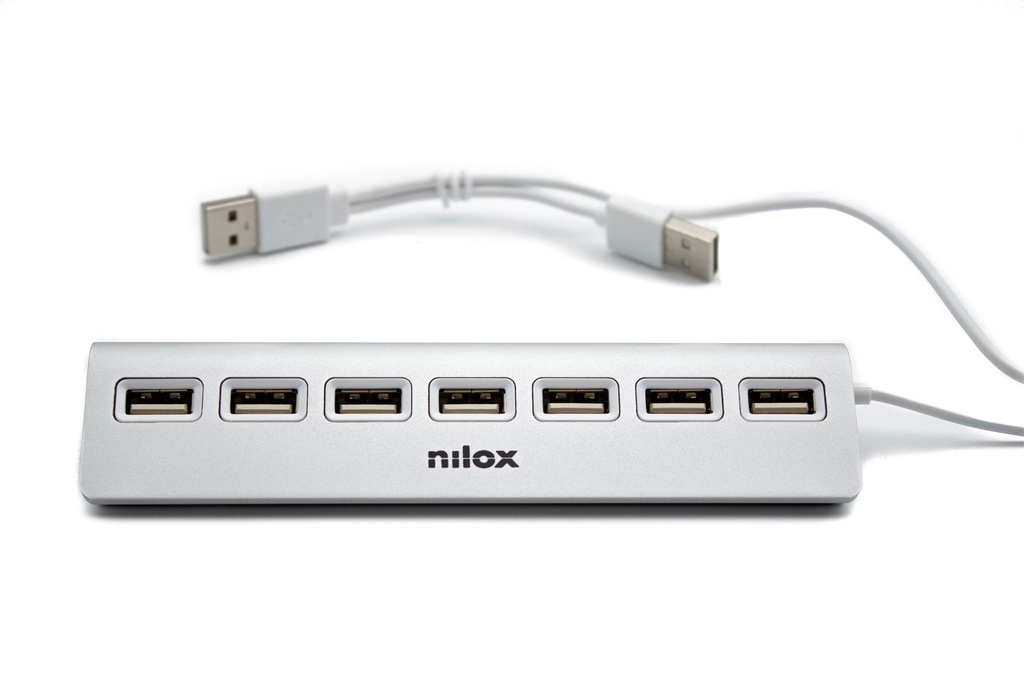 NILOX HUB 7 PORTS 2.0 NXHU7ALU2 ALUMINIUM