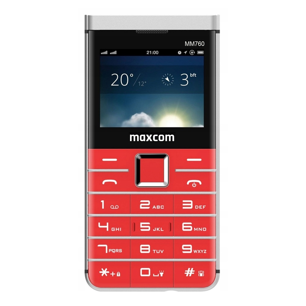 MAXCOM GSM CLASSIC MM760 8+16MB RED