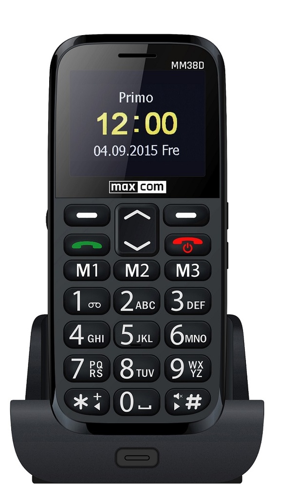 MAXCOM GSM COMFORT SENIOR MM38D 8+16MB BLACK