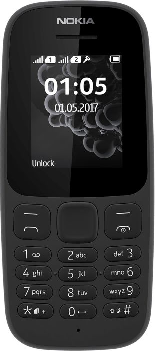 NOKIA 105 TA-1203 SS BLACK OEM