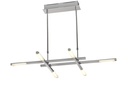 LAMPARA DE TECHO LED 27 W, ALUMINIO COLOR CROMO CON LUZ CALIDA 2700K, TAMAÑO 90CM, EXTENSIBLE DE 32 A 34CM